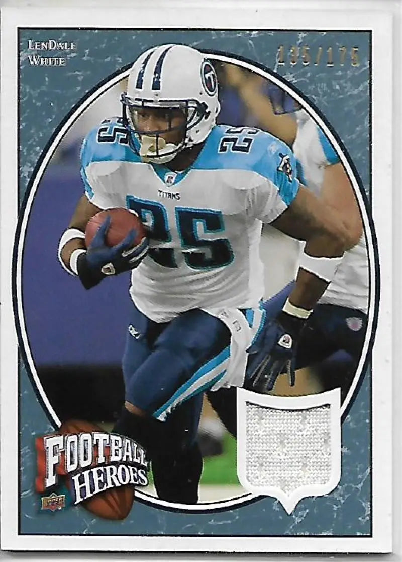 2008 Upper Deck Heroes Jerseys Blue #56 LenDale White NM-MT MEM 135/175 ID:15750