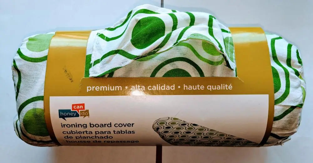 New Premium Honey Can Do Ironing Board Cover Green Dots