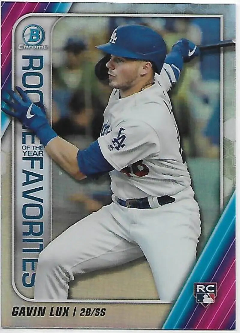 2020 Bowman Chrome Rookie of the Year Favorites Refractors #ROYF-GL Gavin Lux NM