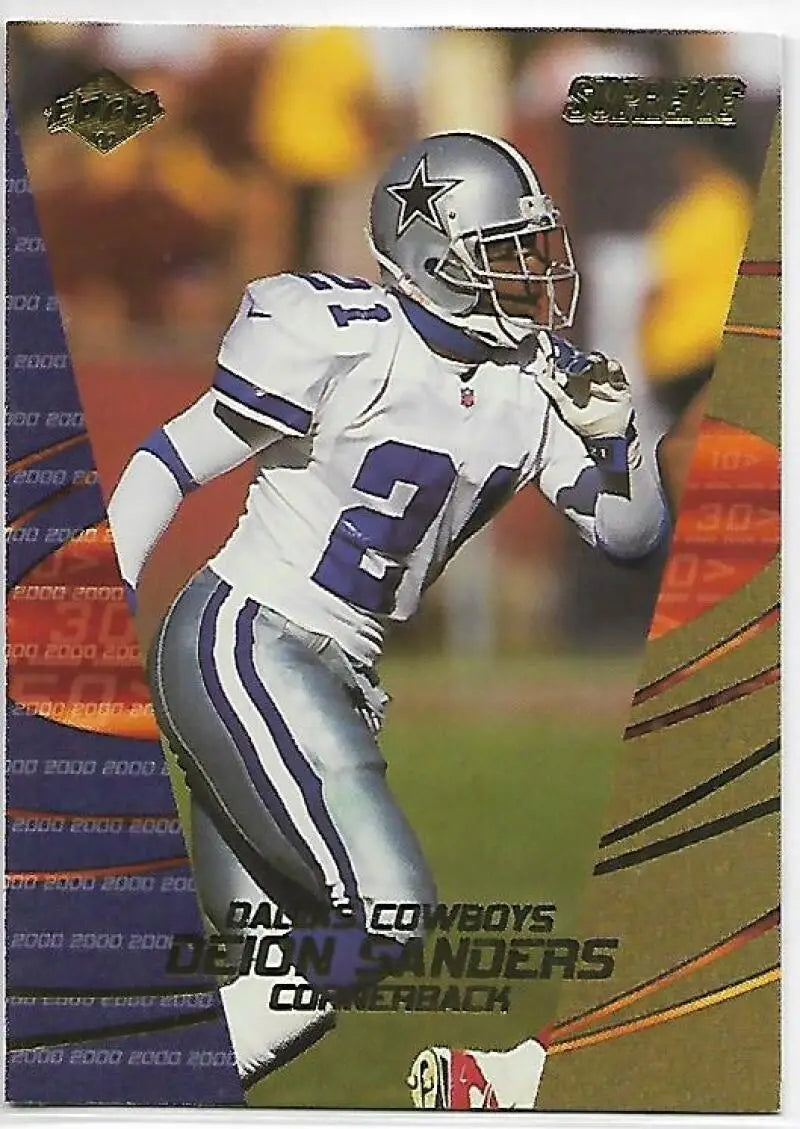 2000 Collector’s Edge Supreme #38 Deion Sanders NM Near Mint Cowboys