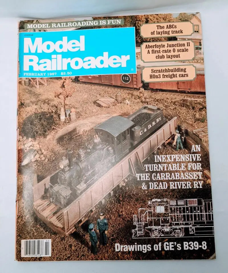 Model Railroader - February 1987 (Drawings of GE’s B39-8) train magazine