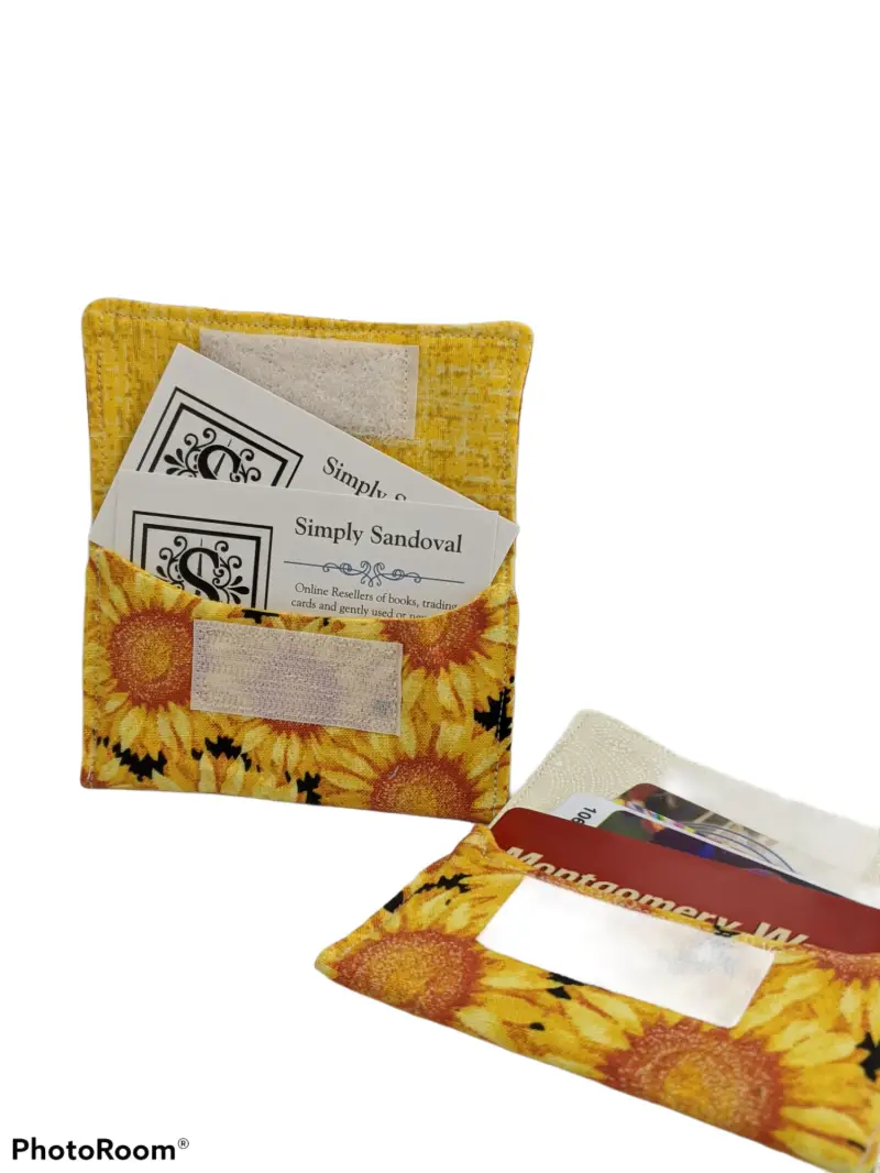 Sunflowers Re-useable *gift card holder *sunflowers lining ID:33308