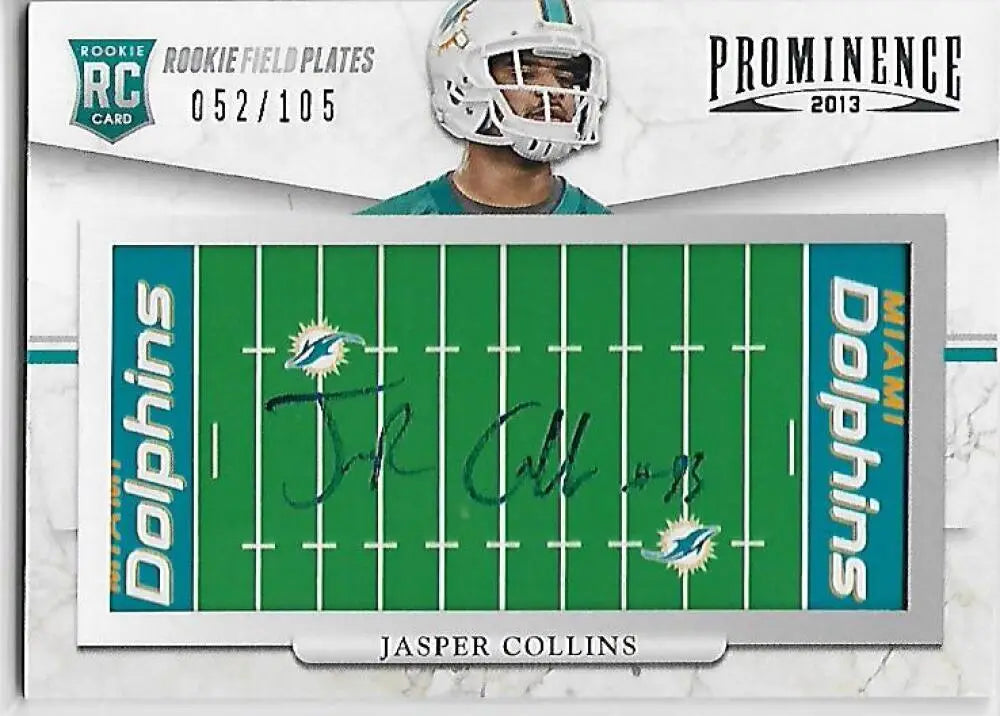 2013 Panini Prominence Rookie Field Plates Signature #158 Jasper Collin ID:34477
