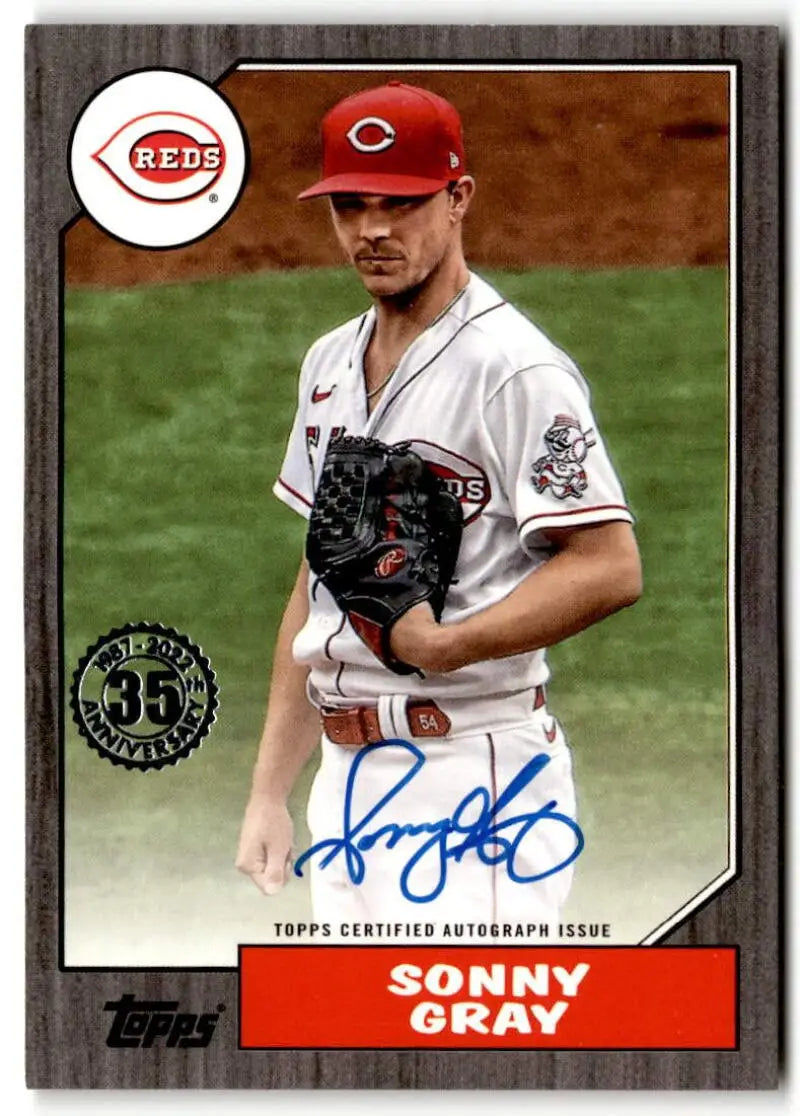 2022 Topps 1987 Topps Baseball Autograph Black #87BA-SG Sonny Gray NM-M ID:42056