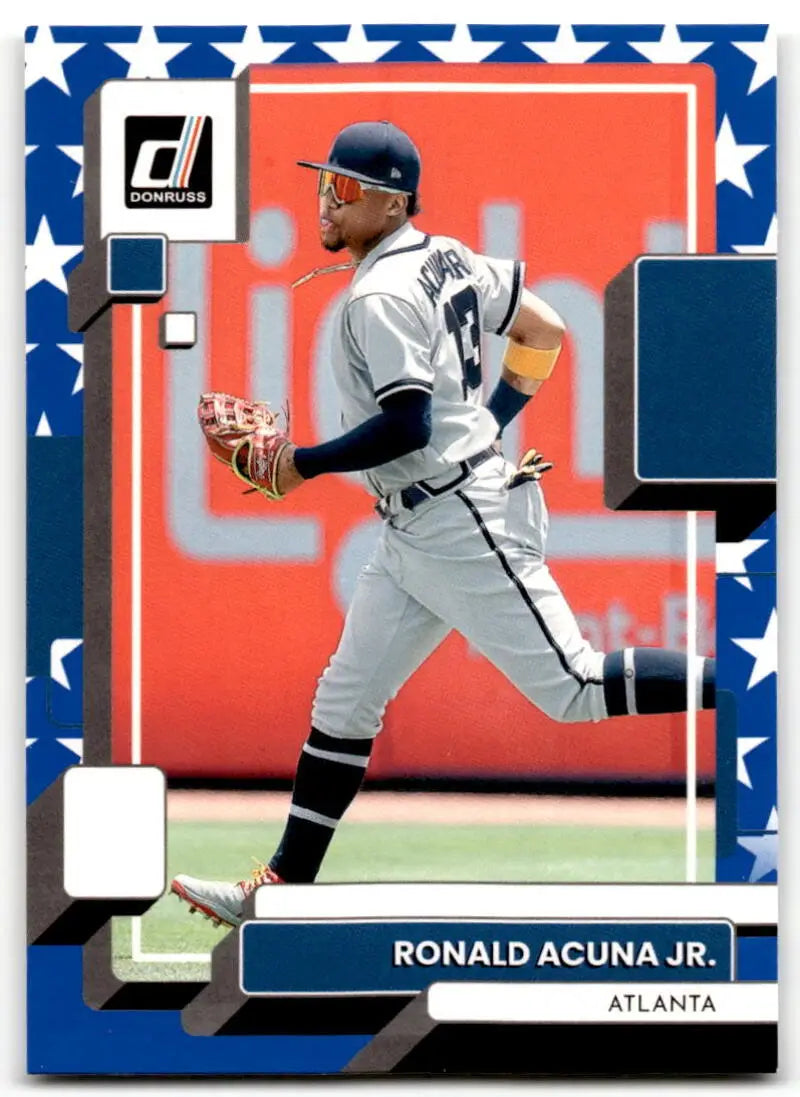 2022 Donruss Variations Independence Day #121 Ronald Acuna Jr. NM-MT Br ID:42107