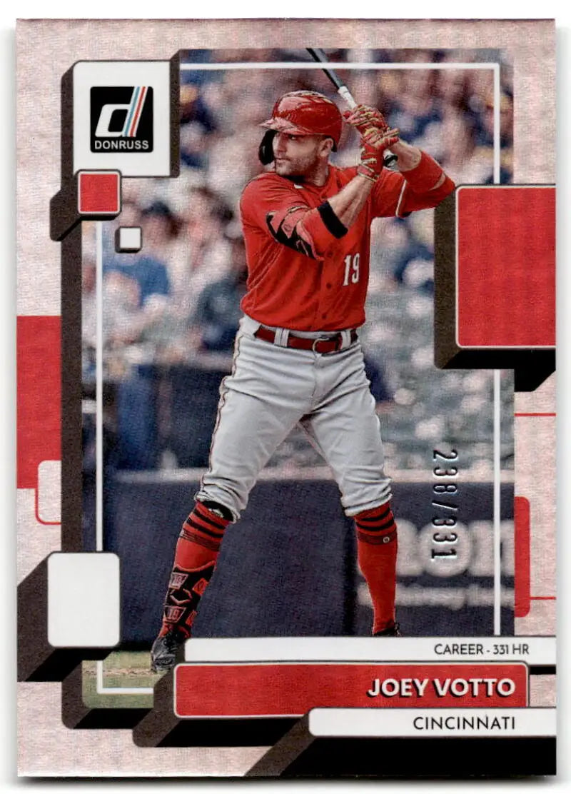 2022 Donruss Career Stat Line #125 Joey Votto NM-MT 238/331 Reds ID:42108