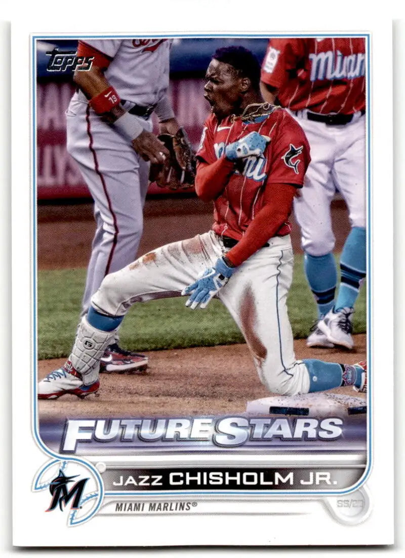 2022 Topps #6 Jazz Chisholm Jr. NM Near Mint Marlins ID:42112