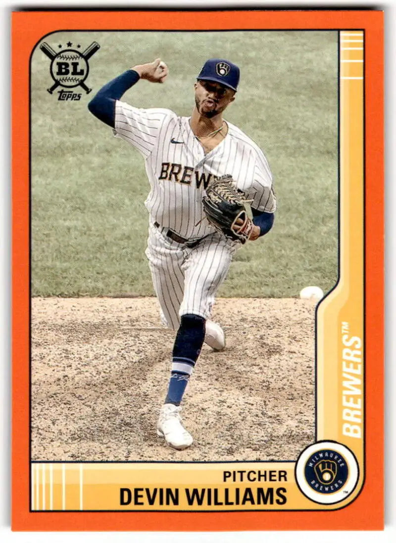 2021 Topps Big League Orange #132 Devin Williams NM-MT Brewers ID:42450
