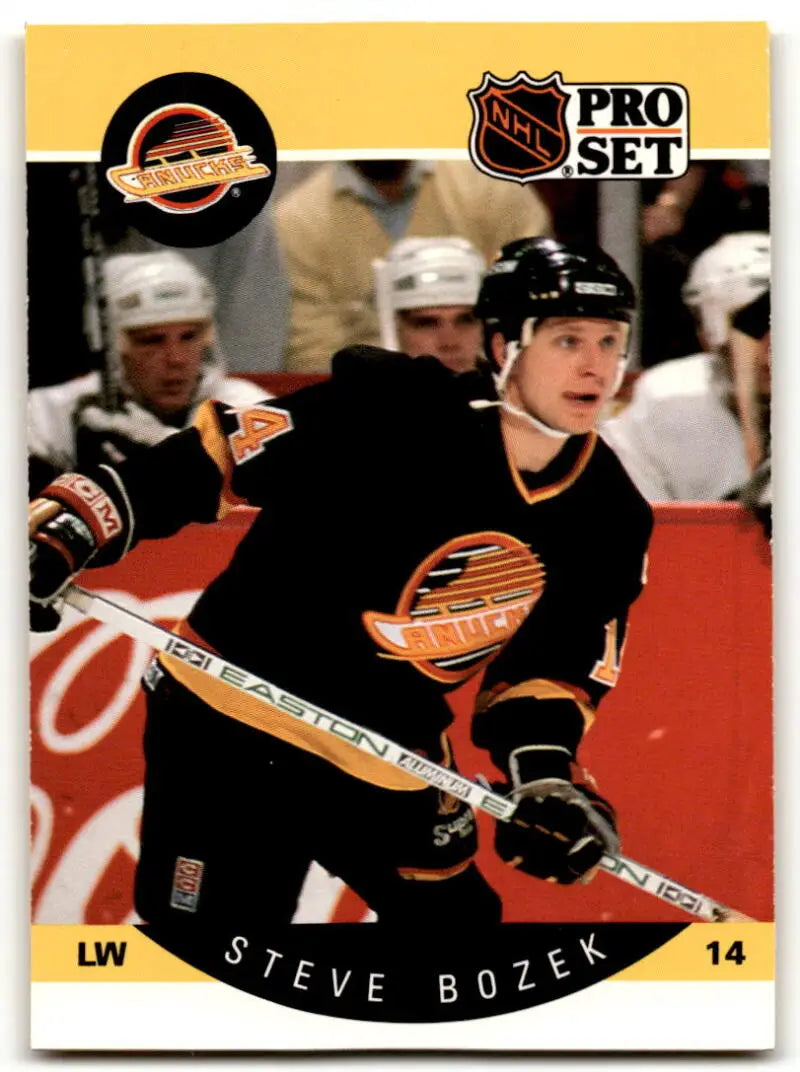 1990-91 Pro Set #293 Steve Bozek NM Near Mint Canucks ID:43135