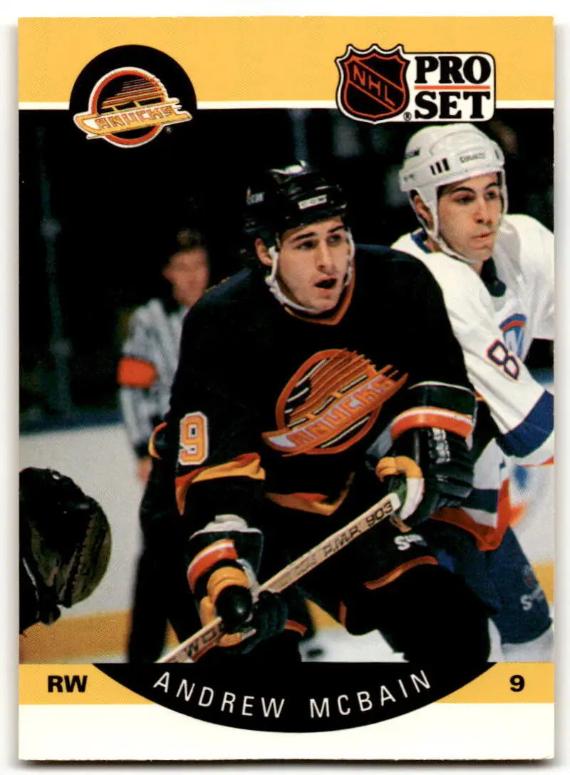 1990-91 Pro Set #301A Andrew McBain ERR NM Near Mint ID:43143