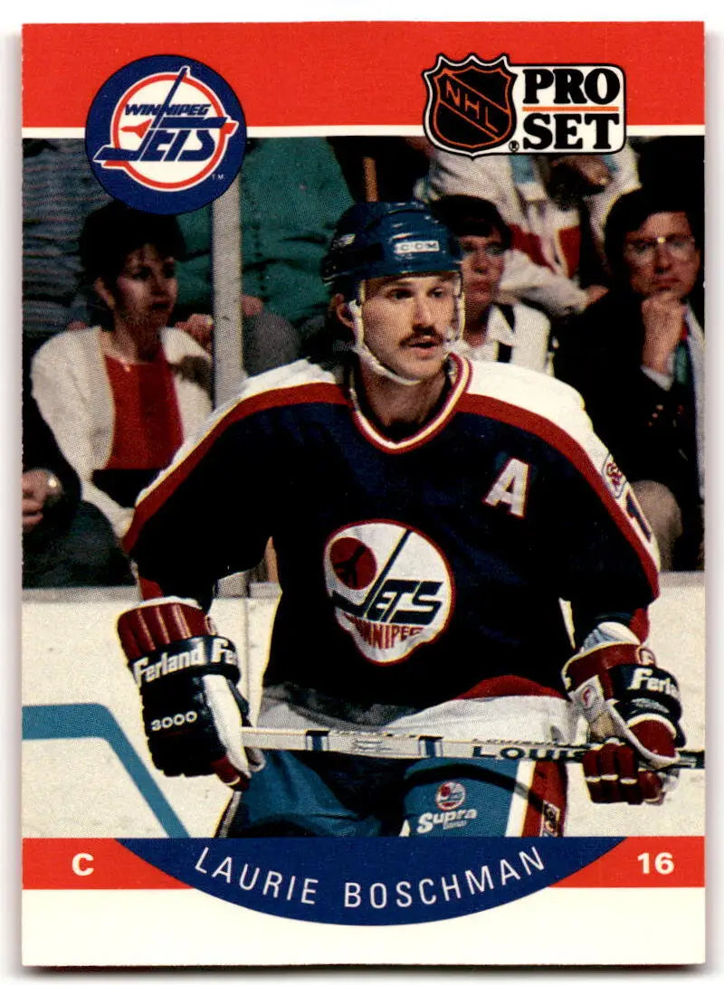 1990-91 Pro Set #324 Laurie Boschman NM Near Mint Winn Jets ID:43166