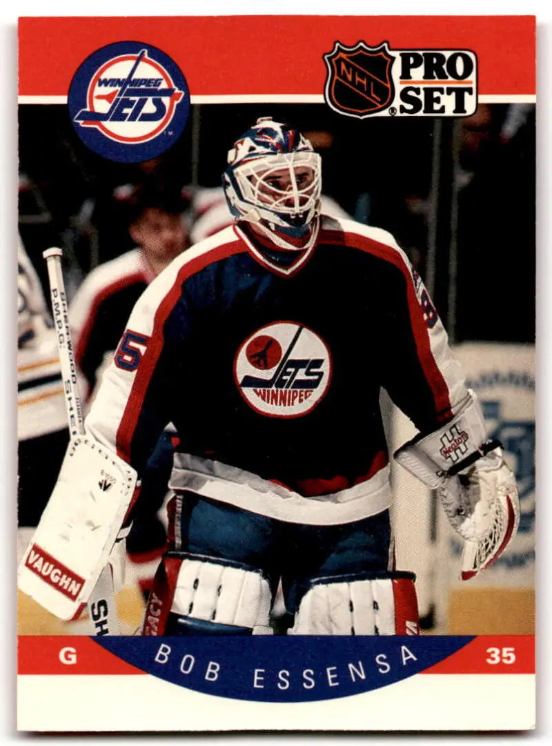 1990-91 Pro Set #328 Bob Essensa NM Near Mint RC Rookie Winn Jets ID:43170