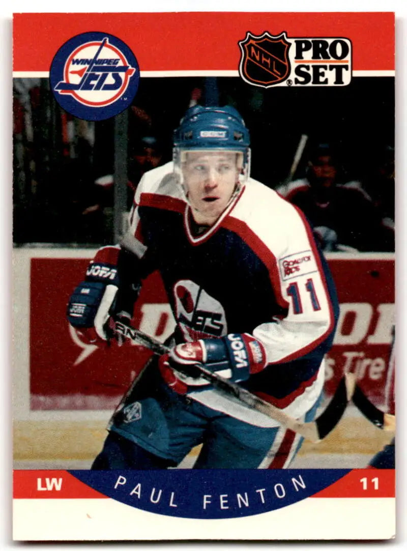 1990-91 Pro Set #329 Paul Fenton EX/NM Winn Jets ID:43171