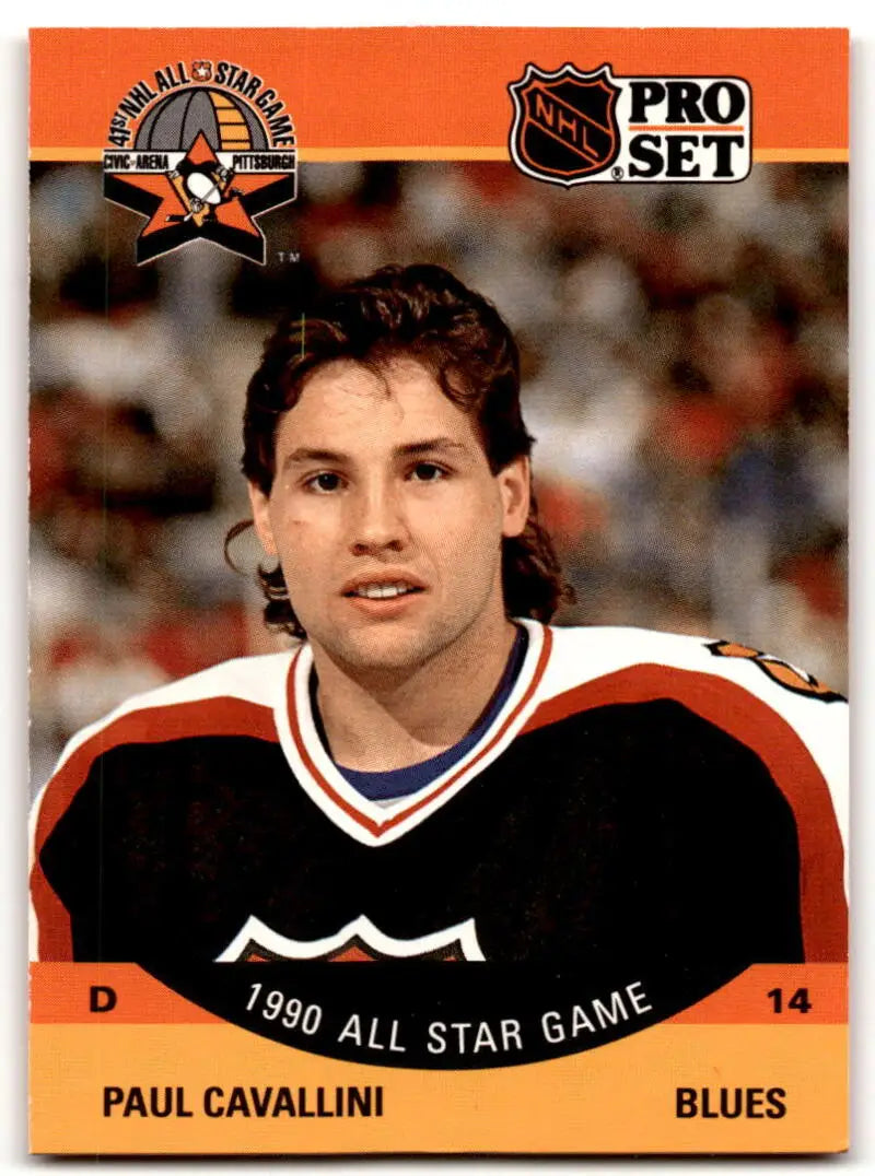 1990-91 Pro Set #353 Paul Cavallini NM Near Mint Blues AS ID:43195