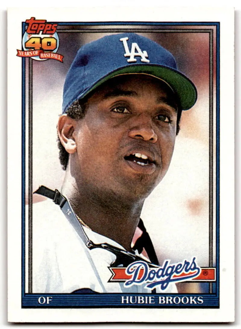 1991 Topps #115 Hubie Brooks NM Near Mint Dodgers ID:43356