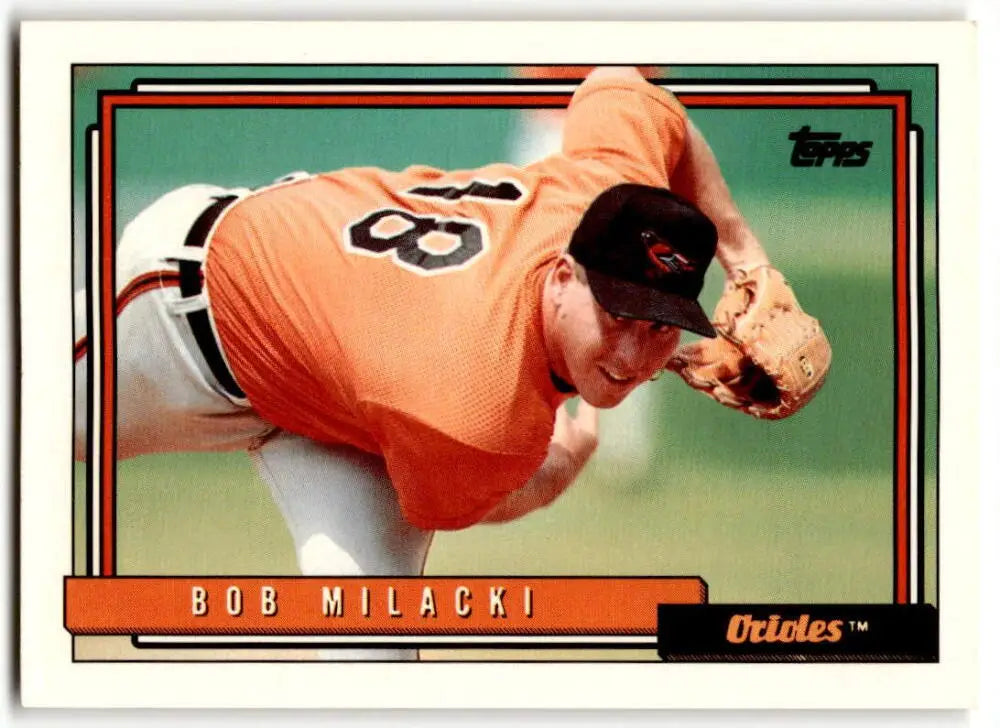 1992 Topps #408 Bob Milacki NM Near Mint Orioles ID:43525