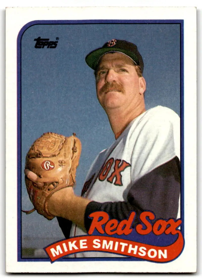 1989 Topps #377 Mike Smithson NM Near Mint Red Sox ID:43645