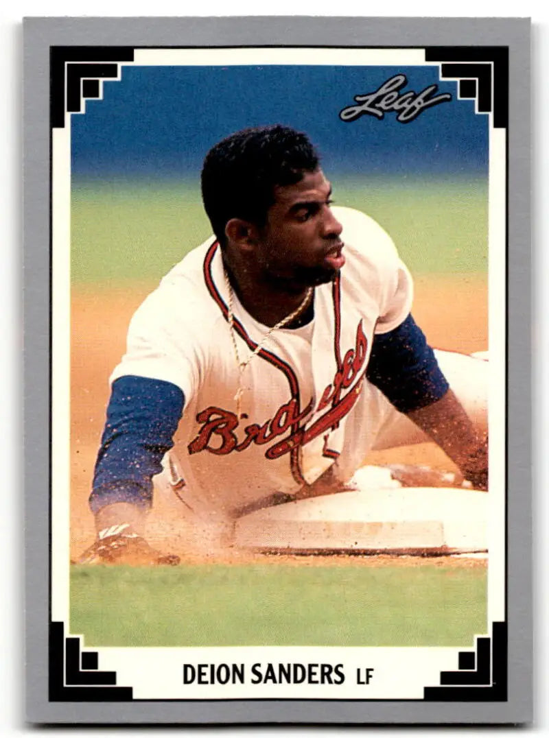 1991 Leaf #436 Deion Sanders NM-MT Braves ID:43697