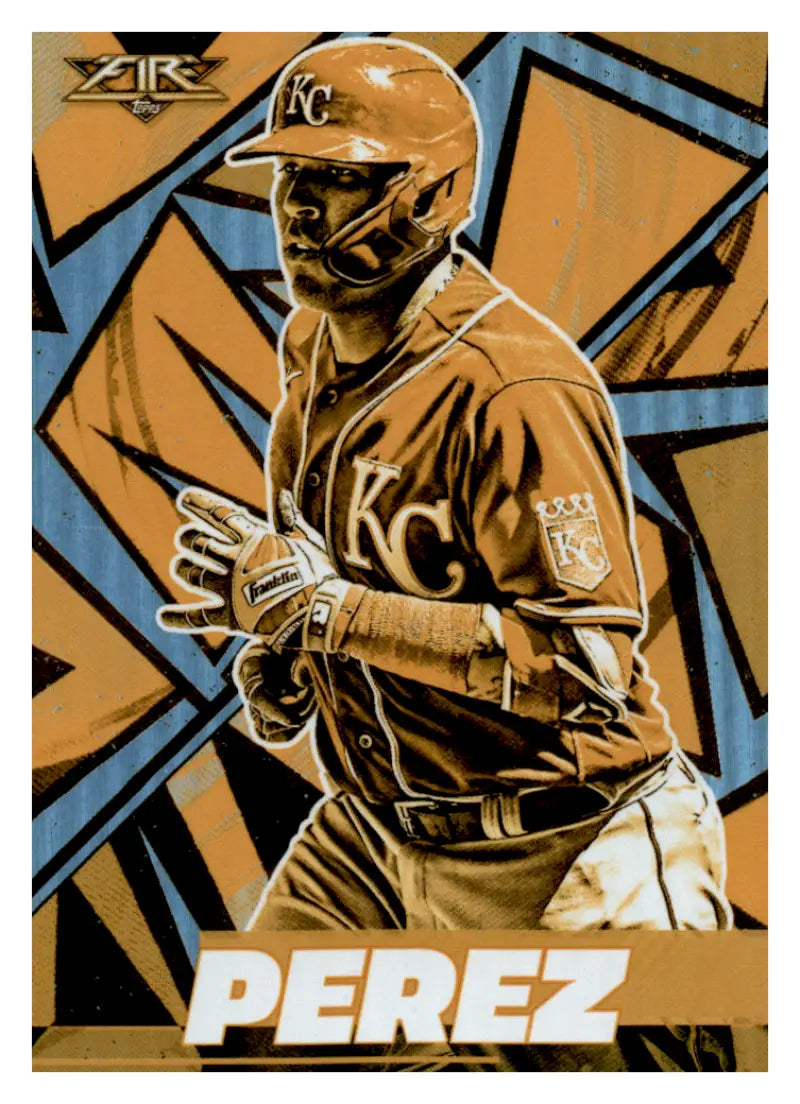 2021 Topps Fire Gold Minted #158 Salvador Perez NM-MT Royals ID:44762