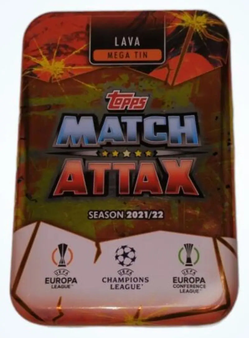2021/22 Topps Match Attax - EMPTY & NO CARDS - Lava Mega Tin