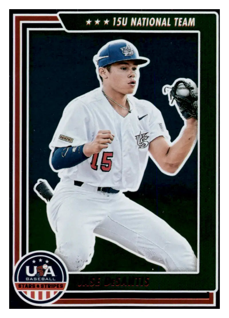 2022 Panini Stars and Stripes Longevity Retail Ruby #77 Jase DeSantis N ID:45010