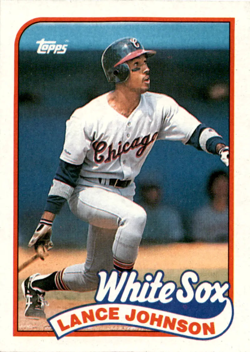 1989 Topps #122 Lance Johnson NM Near Mint White Sox ID:45929
