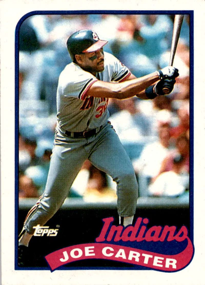 1989 Topps #420 Joe Carter EX/NM Indians ID:45934