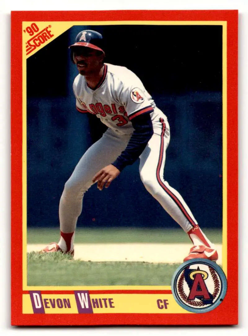 1990 Score #312 Devon White ID:46456