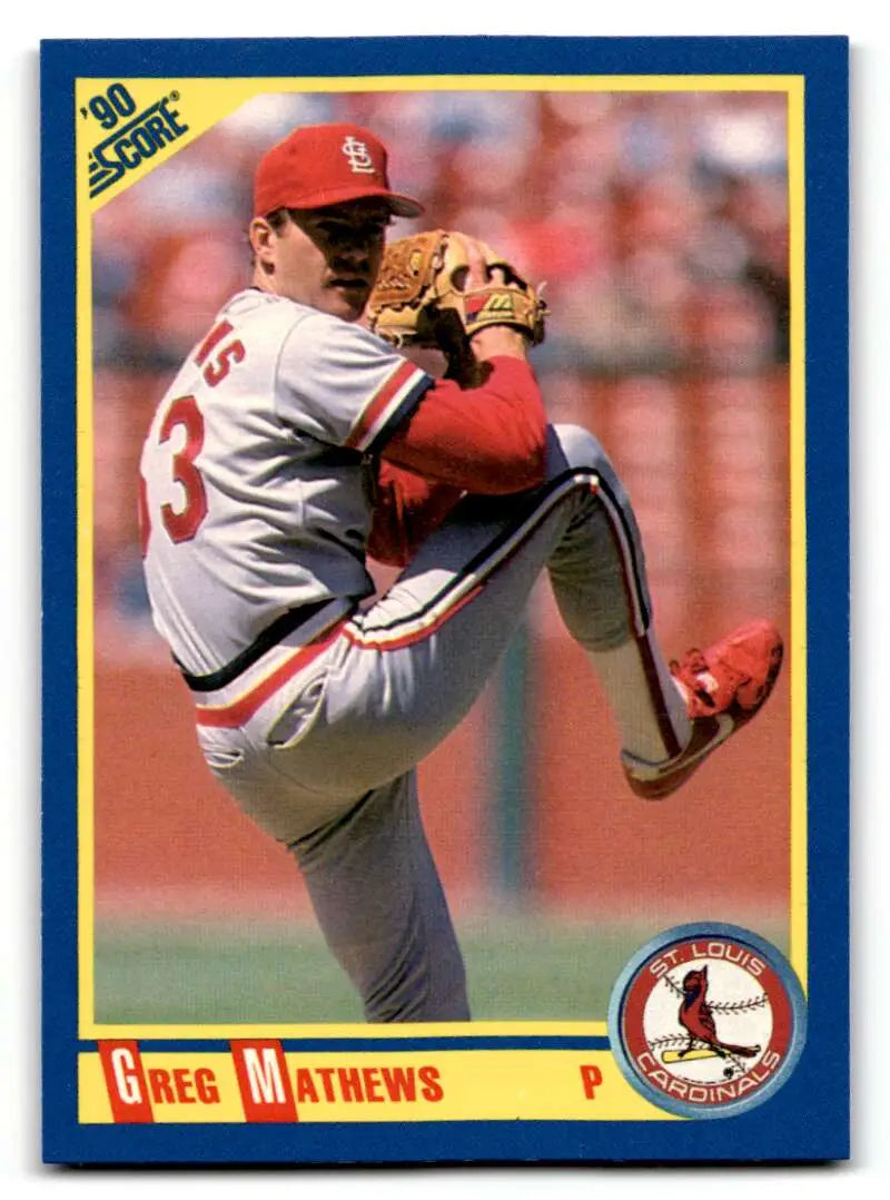 1990 Score #537 Greg Mathews ID:46957