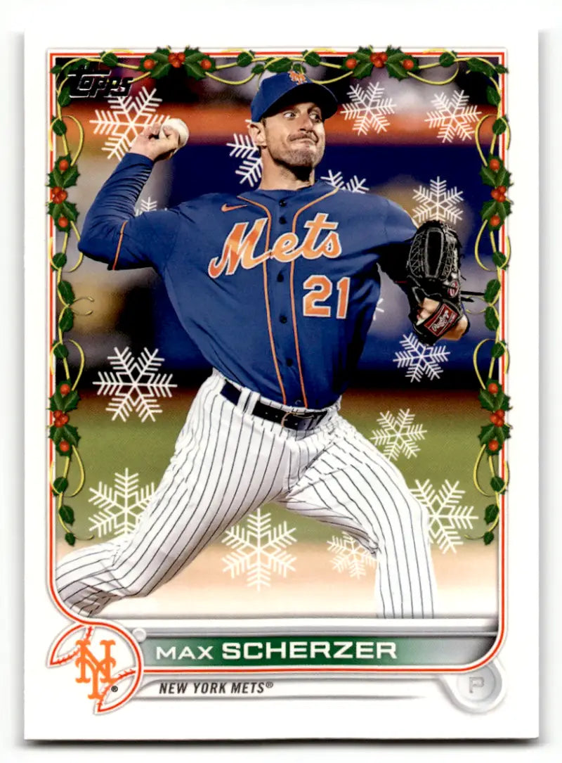 2022 Topps Holiday #HW161 Max Scherzer NM-MT Mets ID:47438