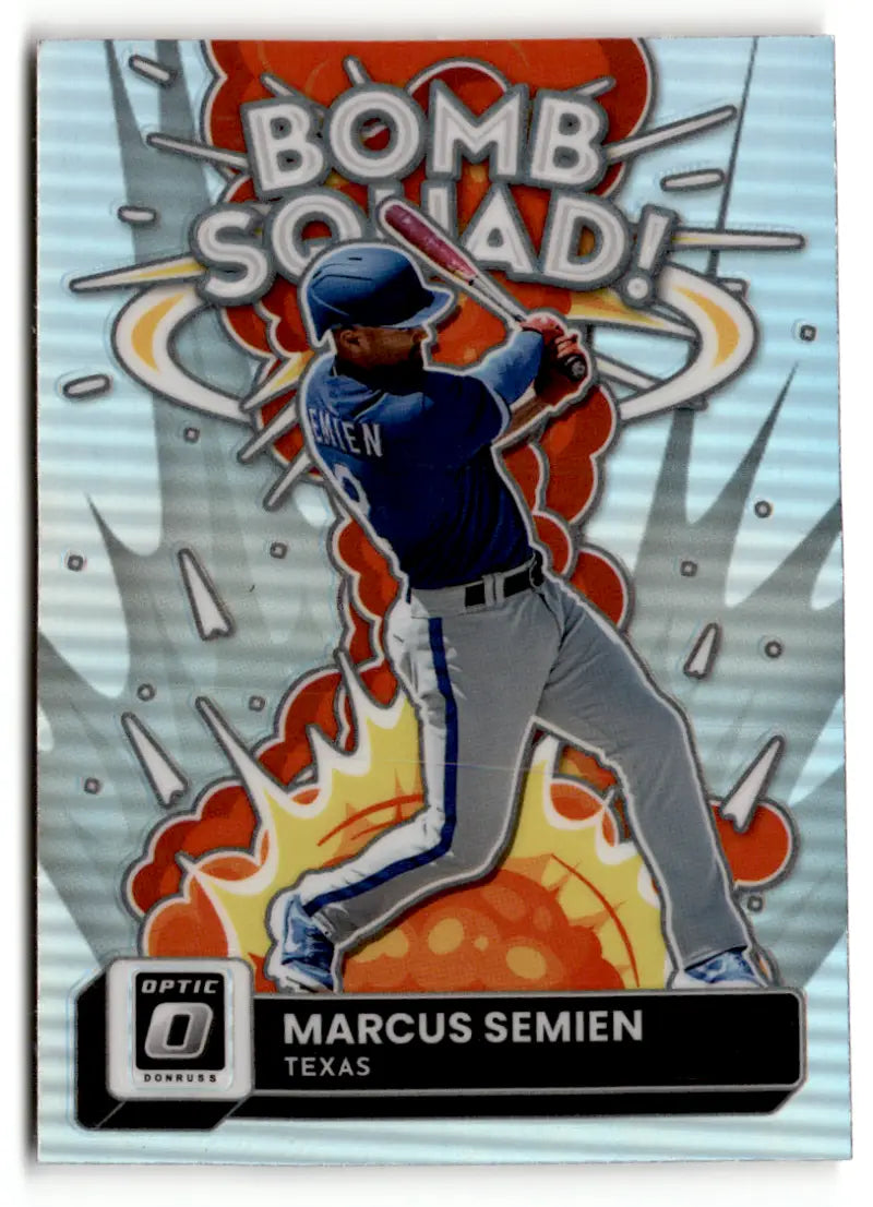 2022 Donruss Optic Bomb Squad Holo #4 Marcus Semien NM-MT Rangers ID:47831