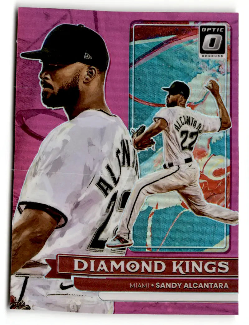 2022 Donruss Optic Pink #19 Sandy Alcantara NM-MT Marlins Diamond King ID:47889