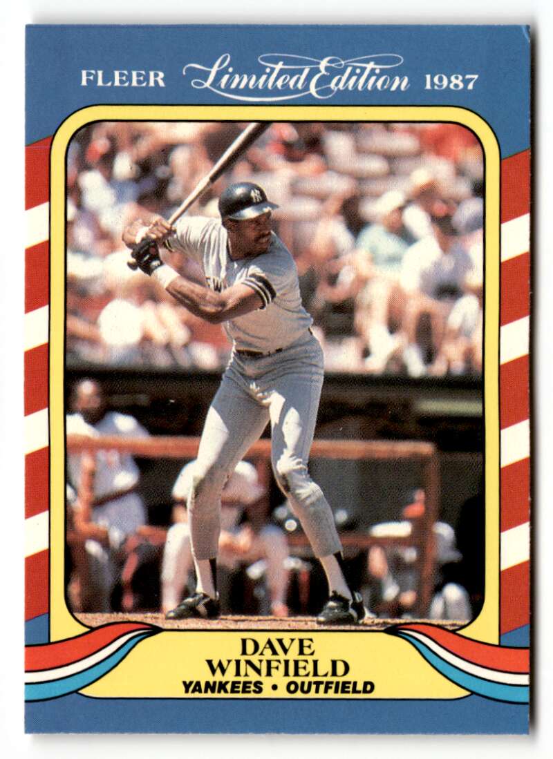1987 Fleer Limited Edition #42 Dave Winfield EX/NM ID:48776