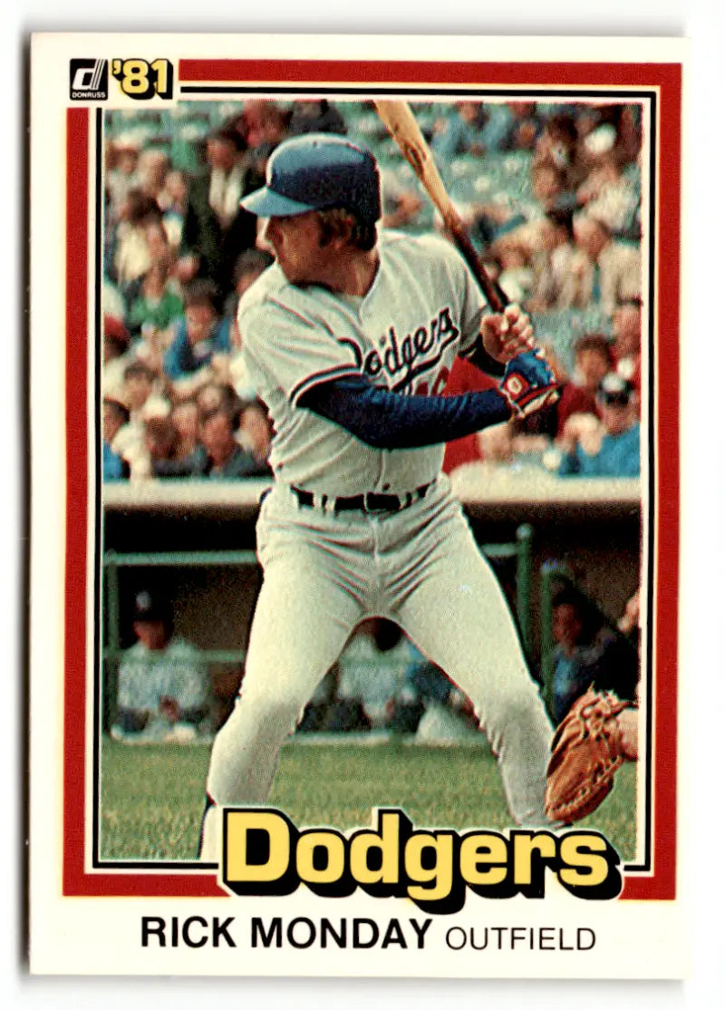 1981 Donruss #60 Rick Monday NM Near Mint Dodgers ID:49055