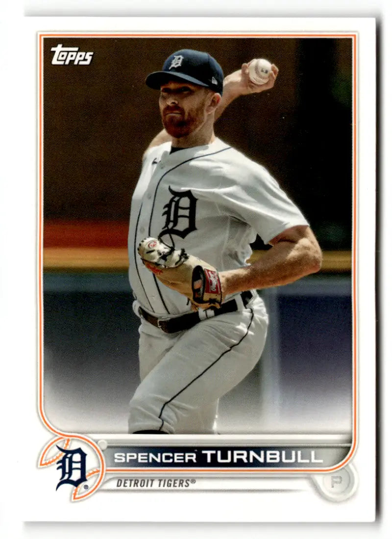 2022 Topps Team Sets Detroit Tigers #DET-17 Spencer Turnbull NM Near Mi ID:49084