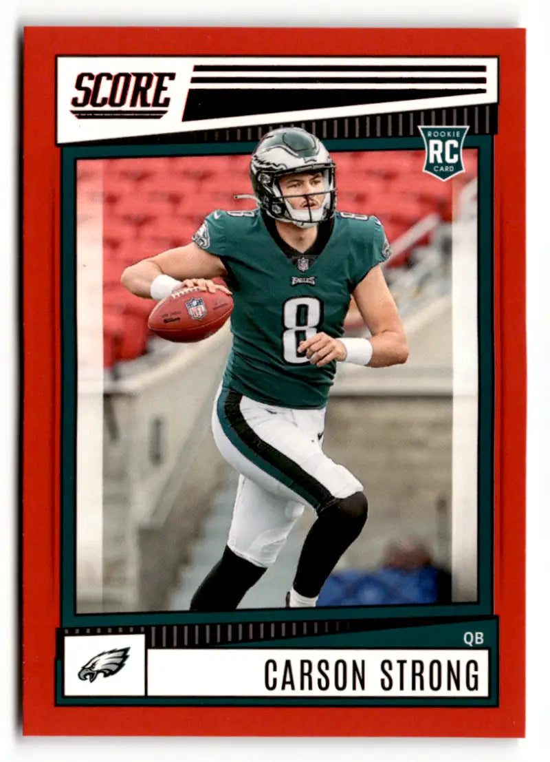 2022 Score Red #309 Carson Strong NM-MT RC Rookie Eagles ID:49229