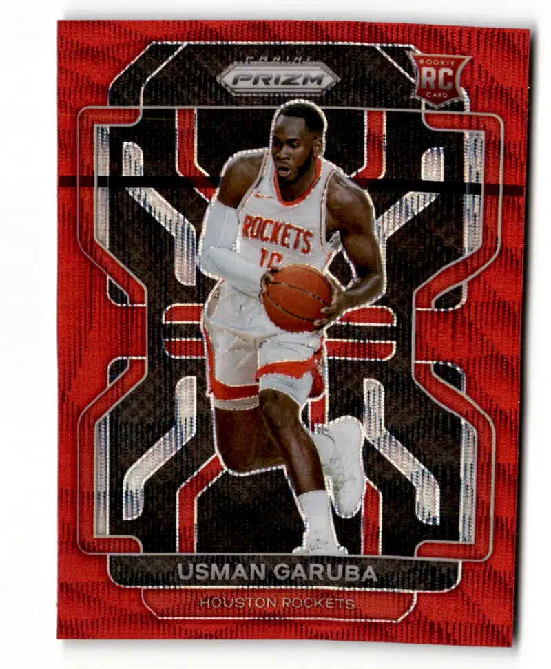 2021-22 Panini Prizm Prizms Ruby Wave #321 Usman Garuba NM-MT Rockets ID:49401
