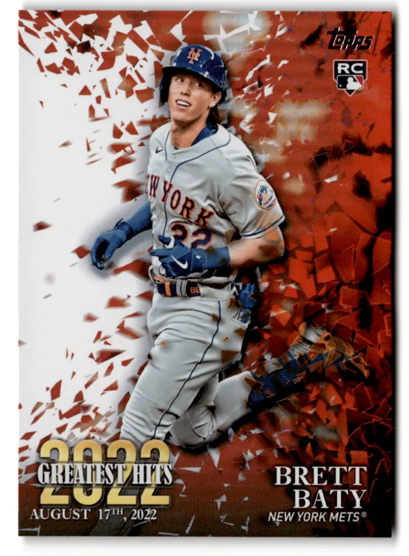 2023 Topps 2022 Greatest Hits #22GH-3 Brett Baty NM-MT Mets ID:49443