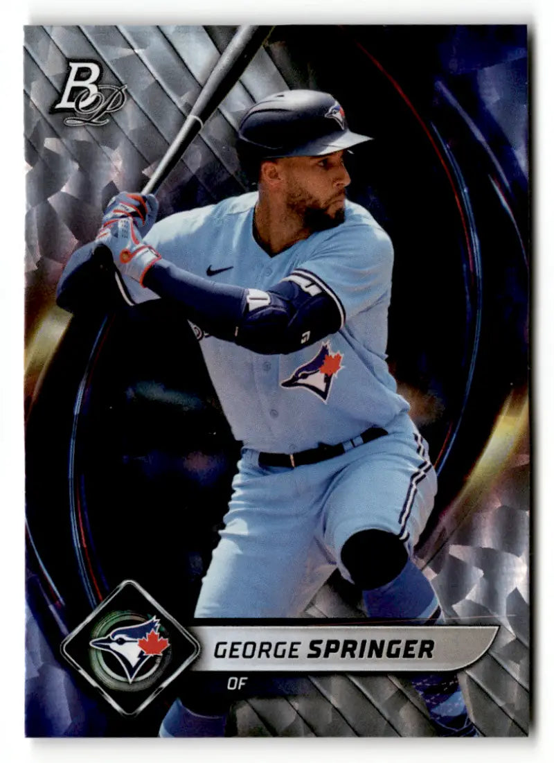 2022 Bowman Platinum Ice Foilboard #92 George Springer NM-MT Blue Jays ID:49854