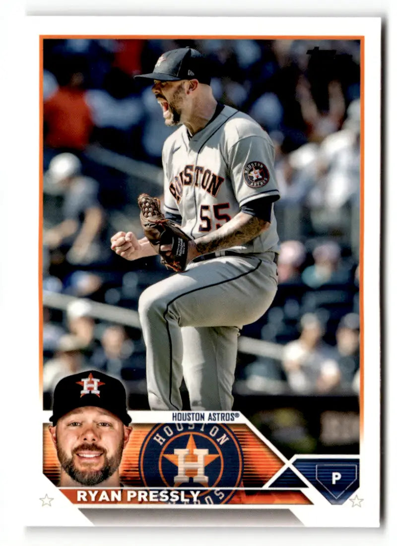 2023 Topps #228 Ryan Pressly NM Near Mint Astros ID:50092