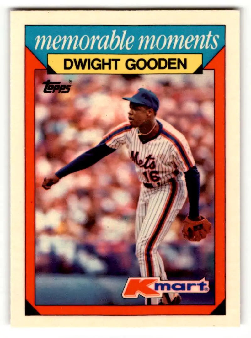 1988 Topps Kmart Memorable Moments #10 Dwight Gooden NM ID:50250