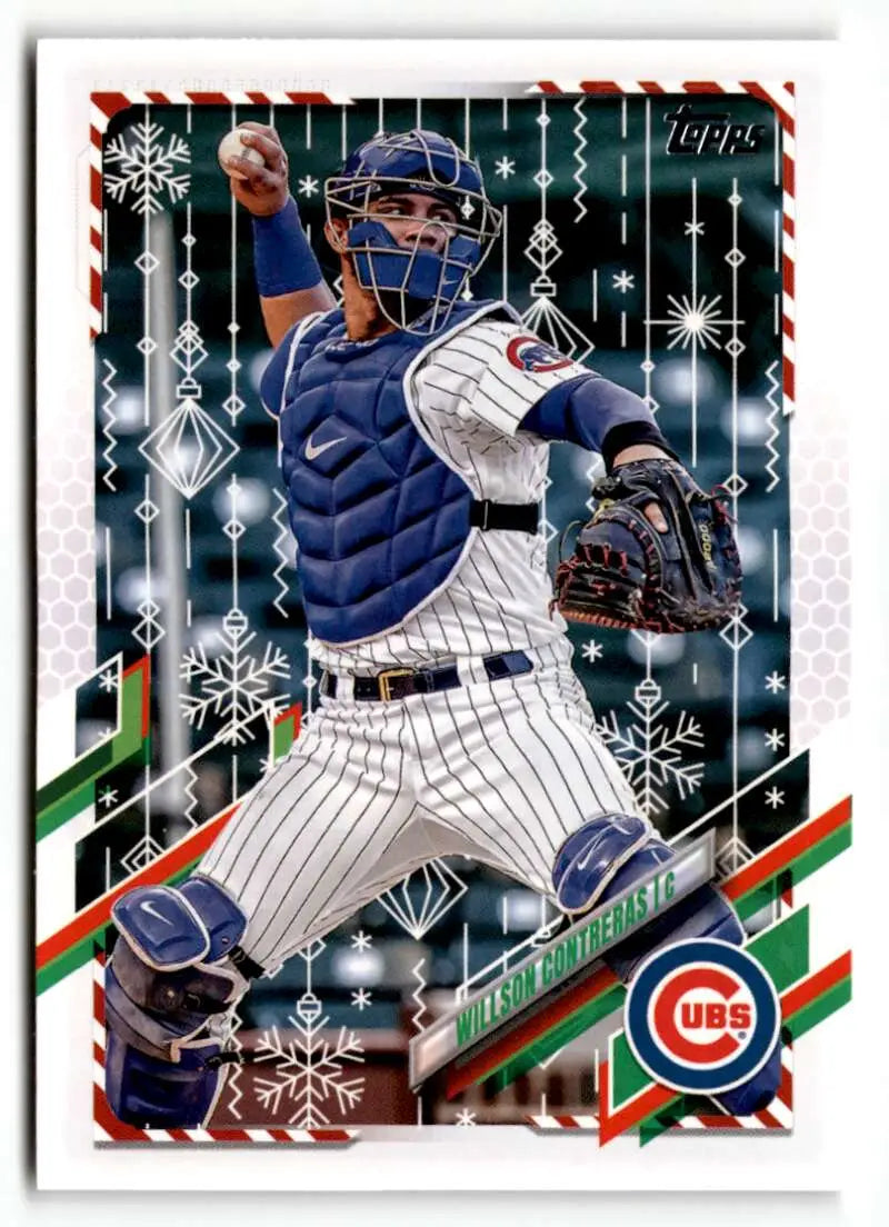 2021 Topps Holiday #HW188 Willson Contreras NrMt-Mt ID:50294
