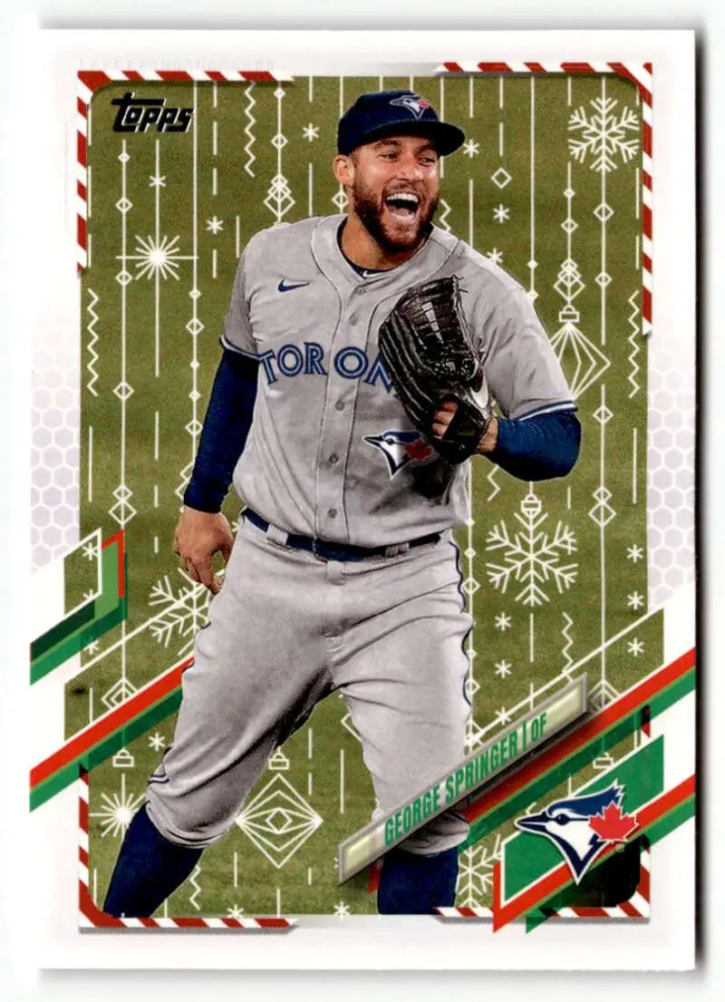 2021 Topps Holiday #HW93 George Springer NrMt-Mt ID:50330