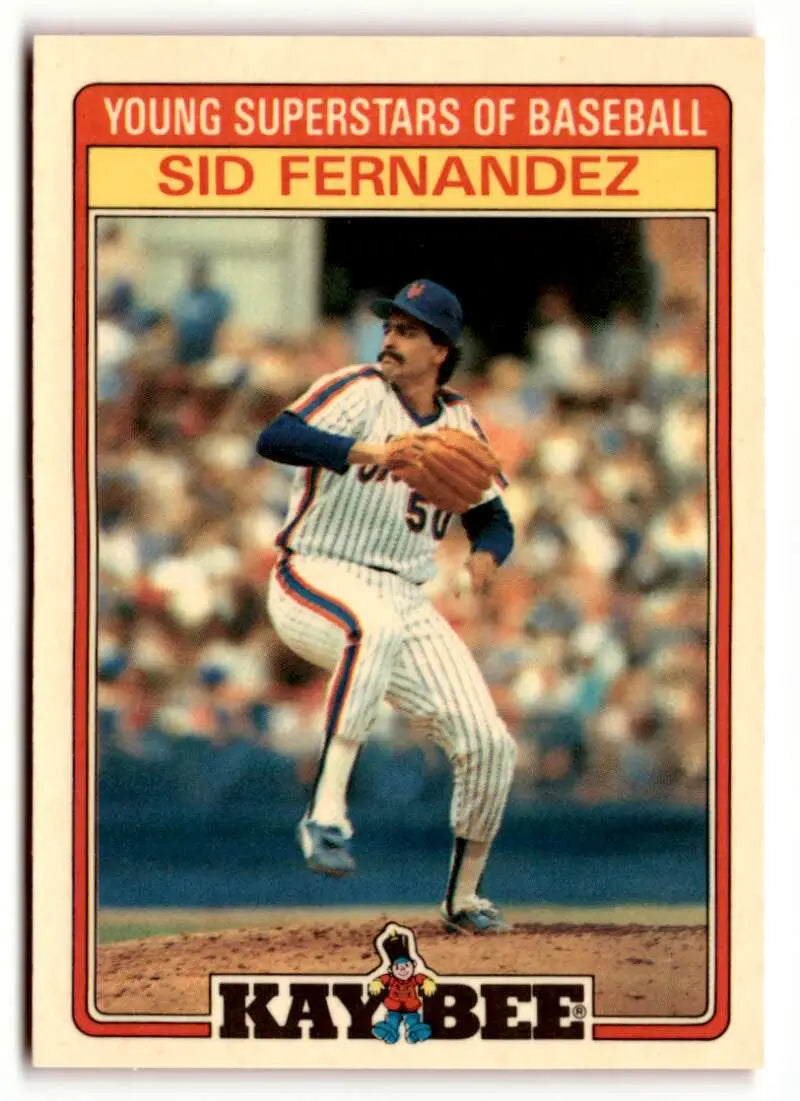 1986 Topps Kay-Bee Young Superstars of Baseball #10 Sid Fernandez NrMt- ID:50411