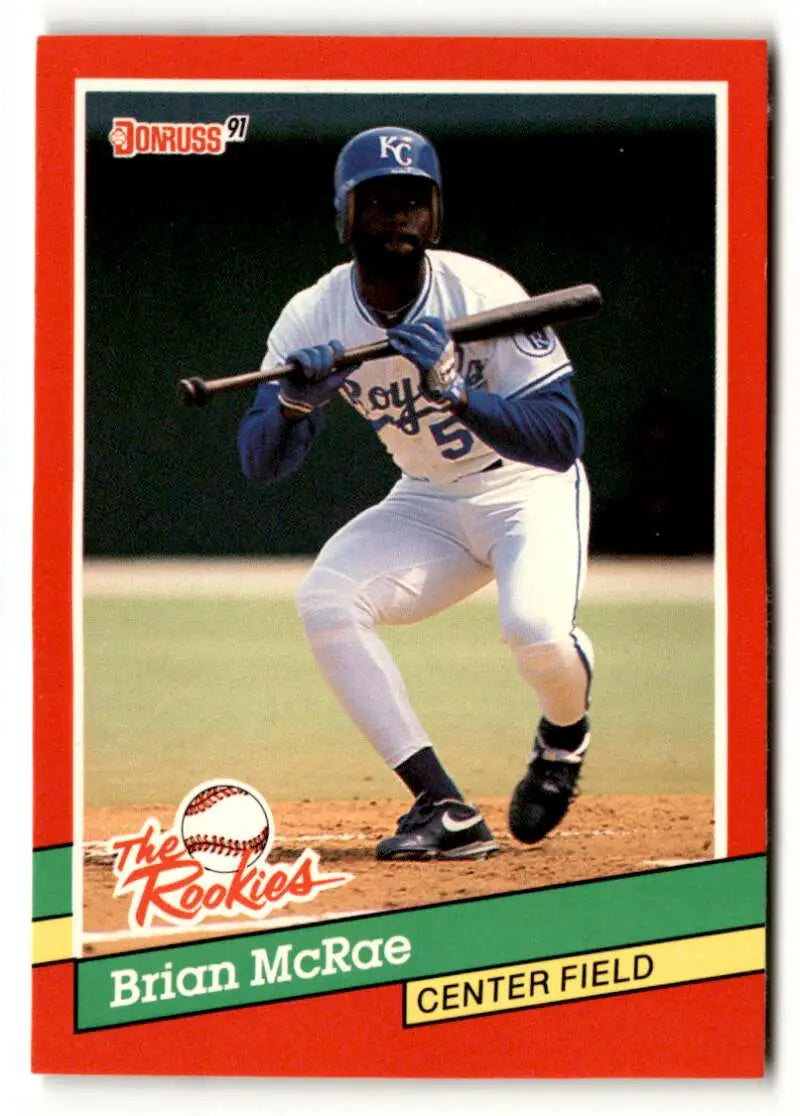 1991 Donruss The Rookies #31 Brian McRae Kansas City Royals Baseball ID:52414