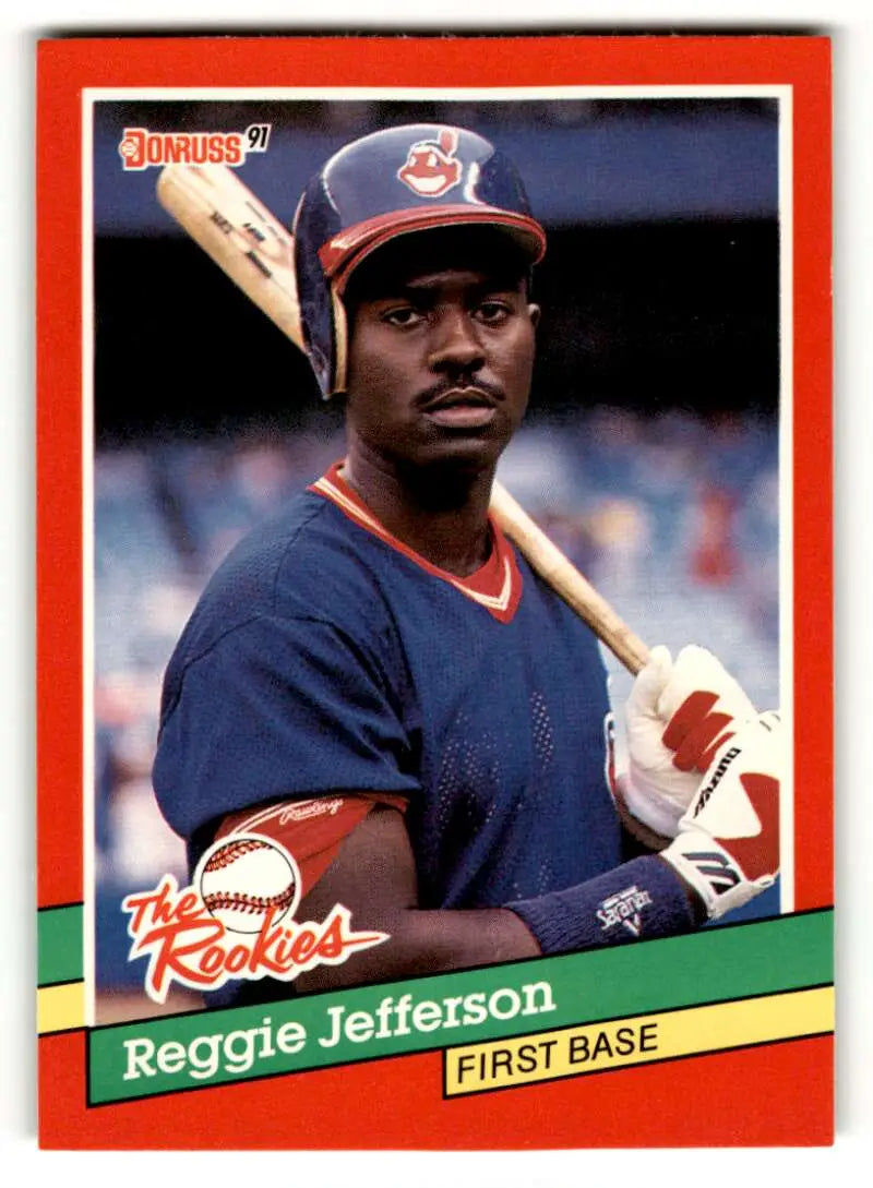 1991 Donruss The Rookies #55 Reggie Jefferson Cleveland Indians Base ID:52424