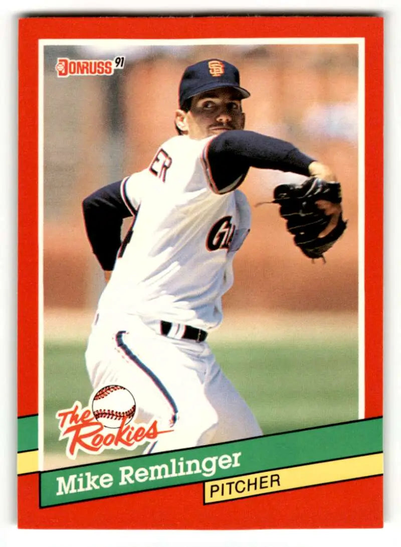 1991 Donruss The Rookies #37 Mike Remlinger San Francisco Giants Bas ID:52445