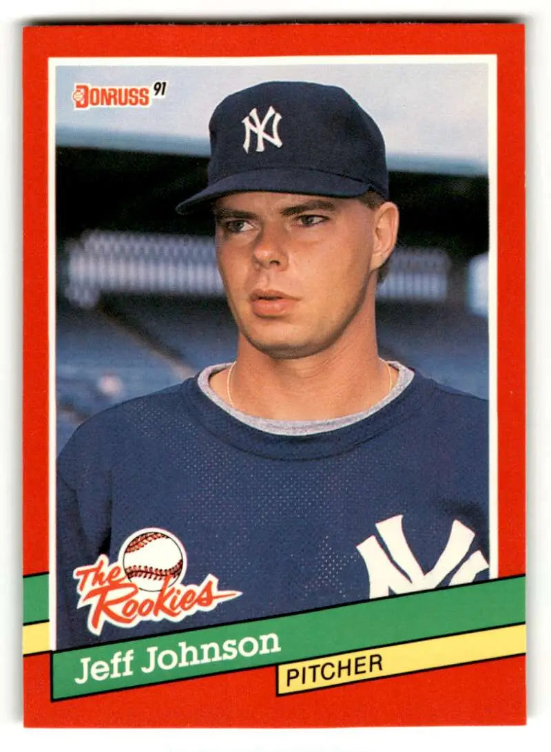 1991 Donruss The Rookies #47 Jeff Johnson New York Yankees Baseball ID:52451