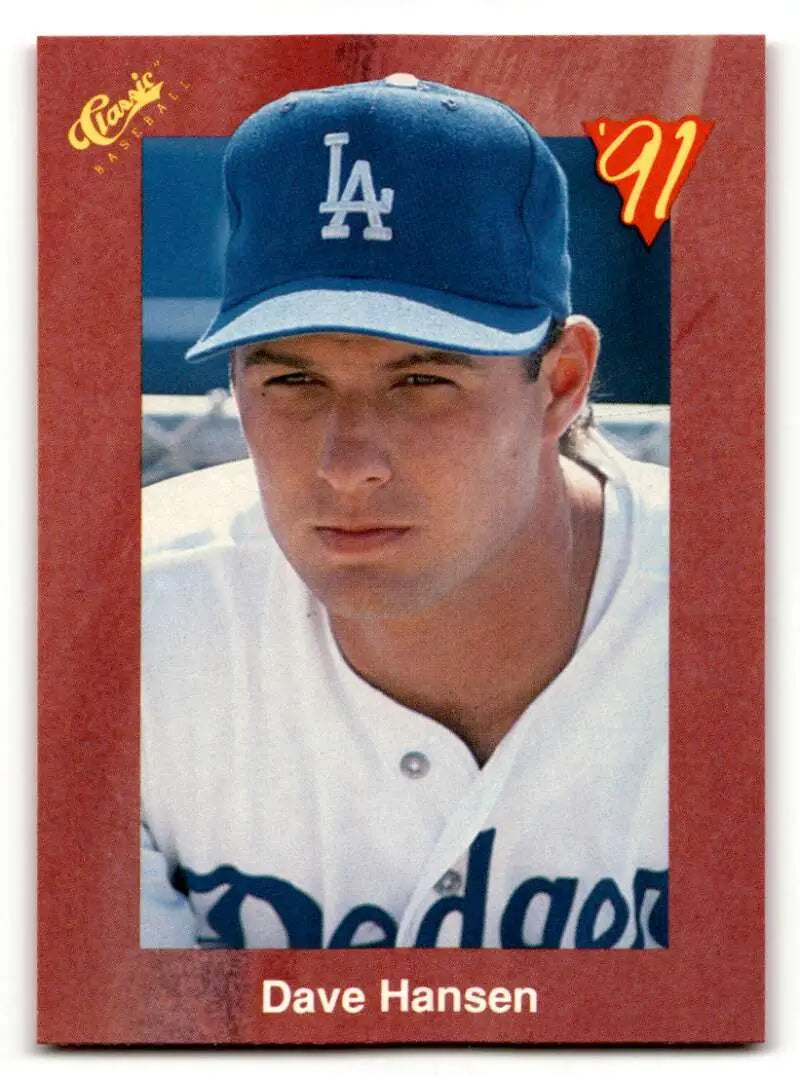 1991 Classic II #T35 Dave Hansen Los Angeles Dodgers Baseball Cards ID:52747