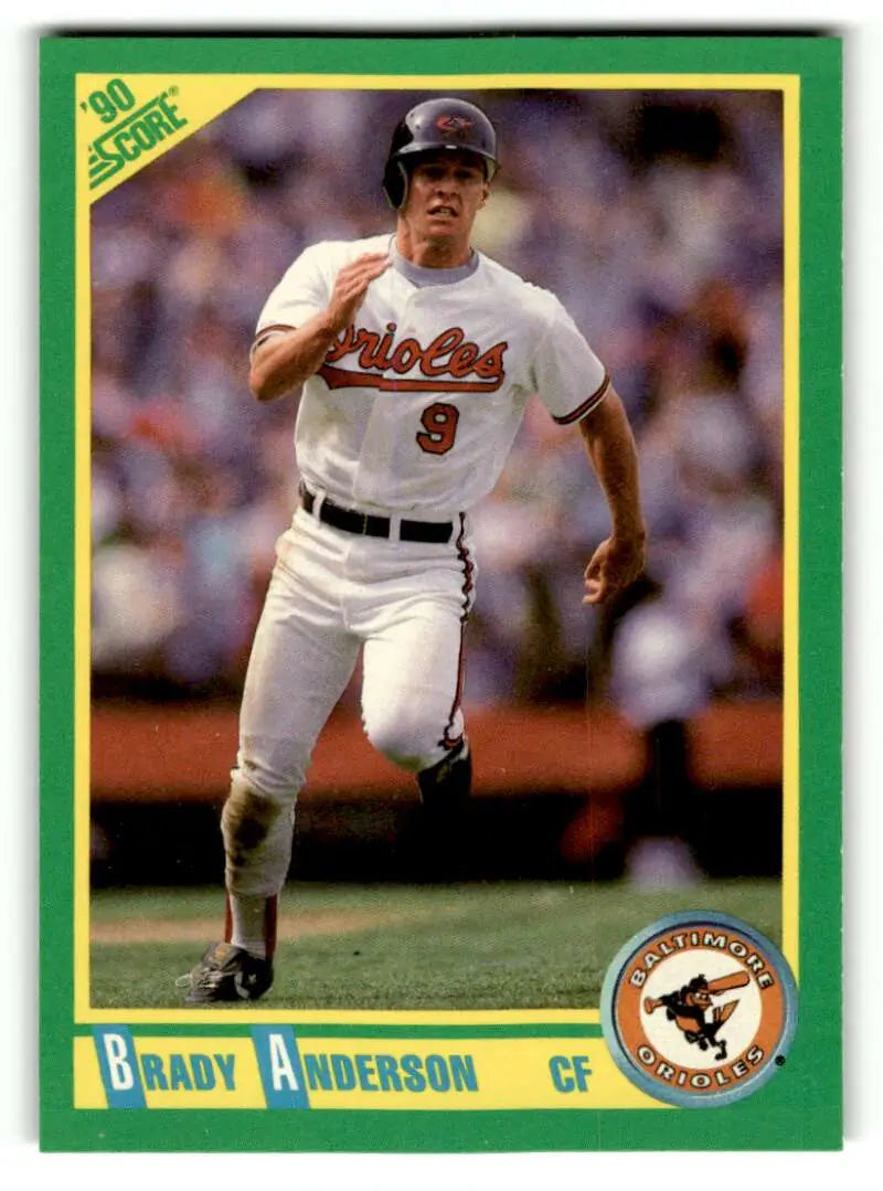 1990 Score #33 Brady Anderson Baltimore Orioles Baseball Cards ID:52779